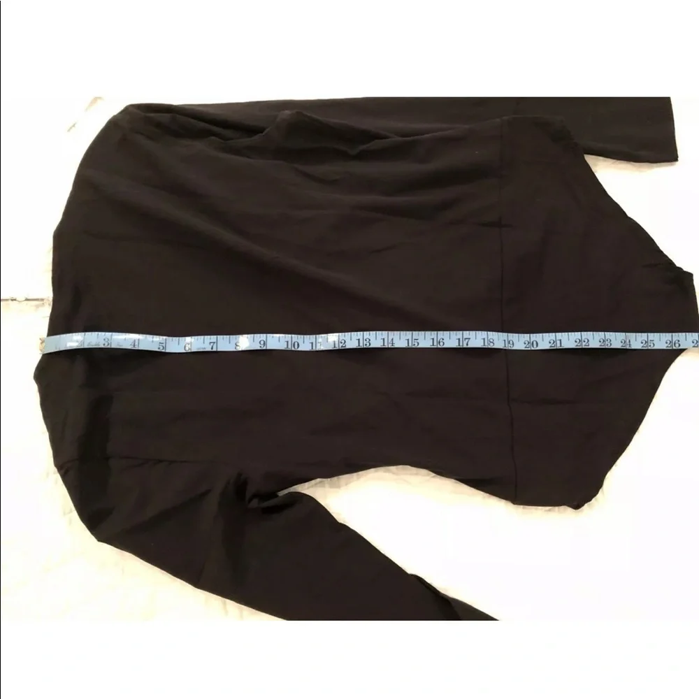 J.Crew Ruffle Front Wrap Bodysuit in Black H3685